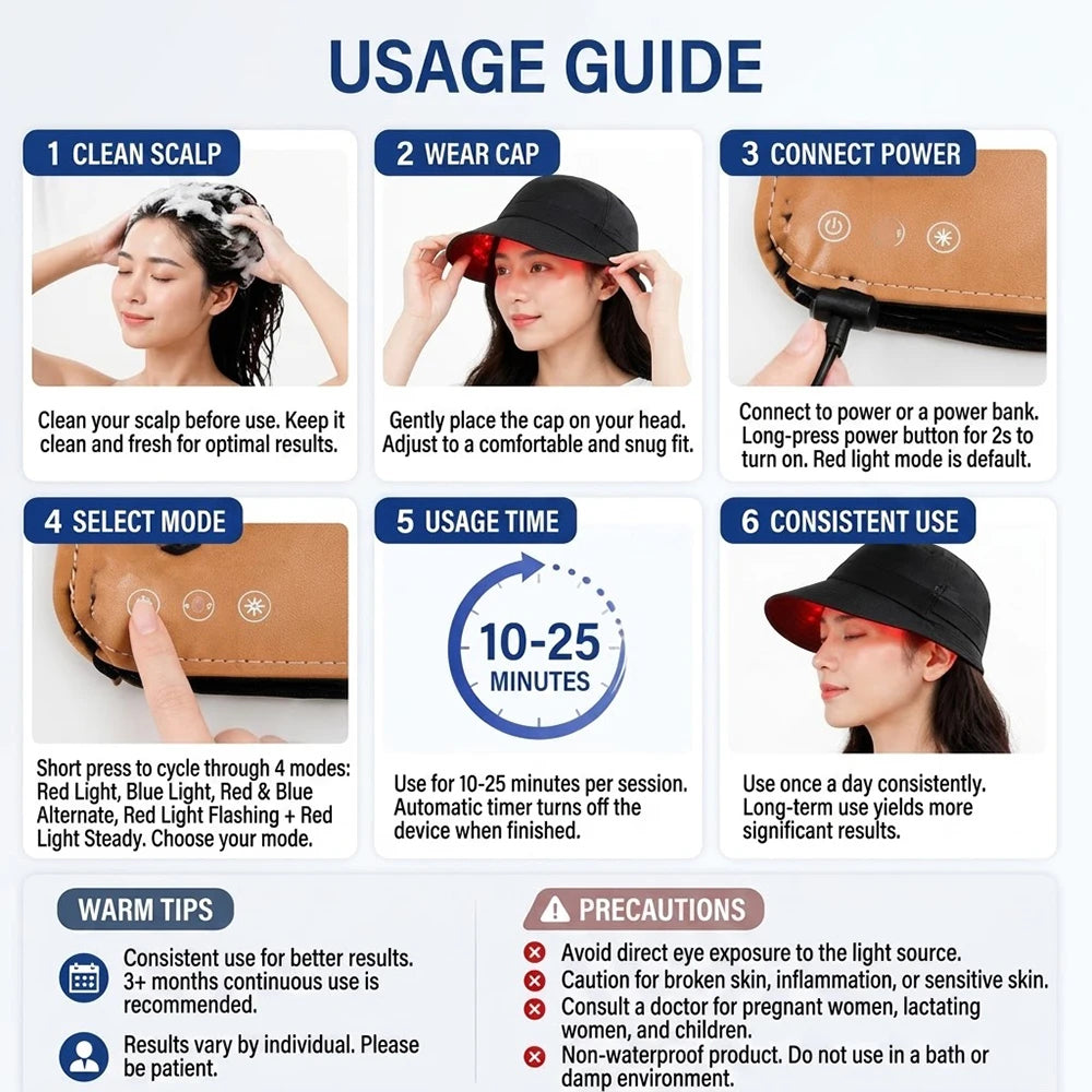 Clinical Red Light Scalp Therapy System