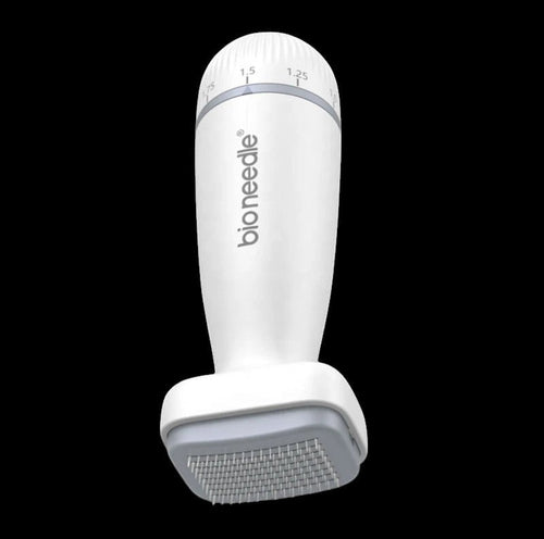 therootsolution adjustable microneedling derma stamp with 120 titanium pins for beard and scalp growth
