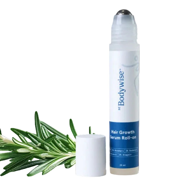therootsolution hair growth serum roll-on with rosemary extract for scalp stimulation and density